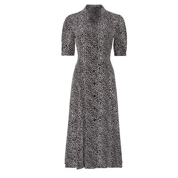 NWT Diane von Furstenberg DVF Silk Midi DressFit & Flare Workwear